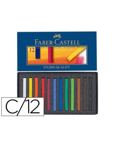 TIZA PASTEL FABER CASTELL ESTUCHE DE CARTÓN CON 12 UNIDADES