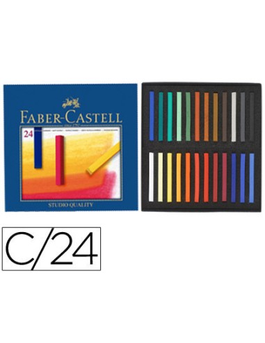 TIZA PASTEL FABER CASTELL ESTUCHE DE CARTÓN CON 12 UNIDADES