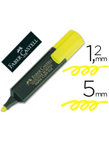 MARCADOR FLUORESCENTE FABER CASTELL AMARILLO