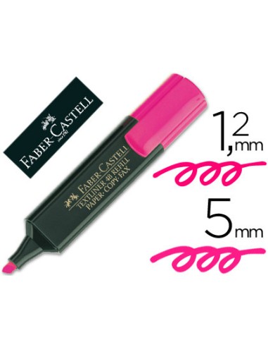 ROTULADOR FABER CASTELL FLUORESCENTE ROSA