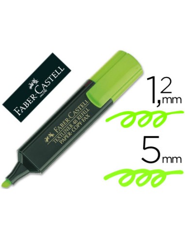 MARCADOR FLUOR TEXTLINER 48 VERDE FABER CASTELL