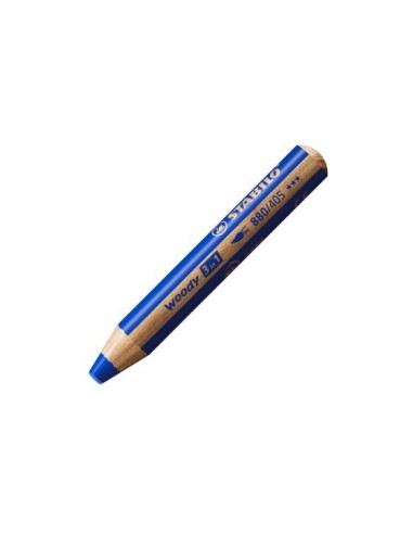 LAPIZ COLOR STABILO WOODY 3EN1 AZUL ULTRAMAR