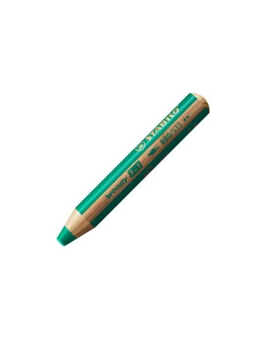 LAPIZ COLOR STABILO WOODY 3EN1 VERDE OSCURO