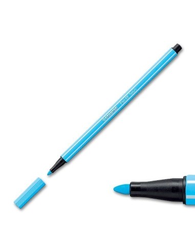 ROTULADOR STABILO PEN68 AZUL FLUOR 1MM