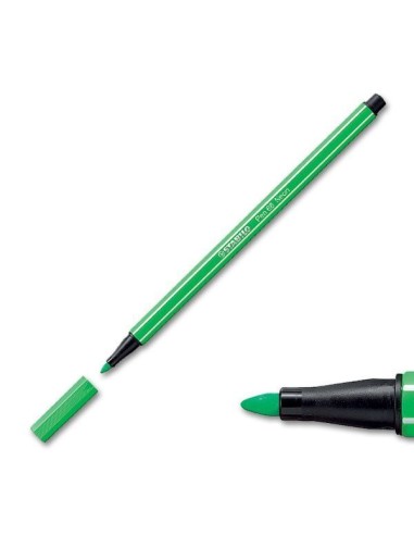 ROTULADOR STABILO PEN68 VERDE FLUOR 1MM