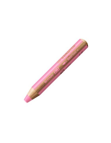 LAPIZ COLOR STABILO WOODY 3EN1 ROSA