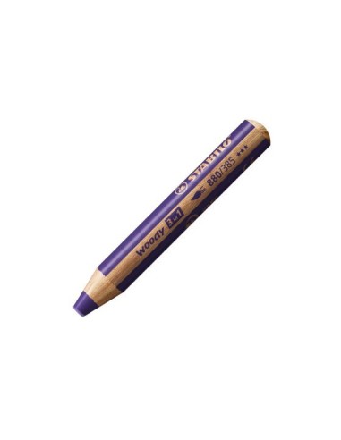 LAPIZ COLOR STABILO WOODY 3EN1 VIOLETA