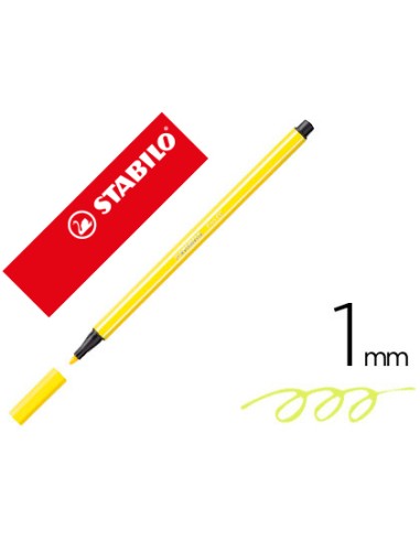 ROTULADOR STABILO PEN68 AMARILLO LIMÓN