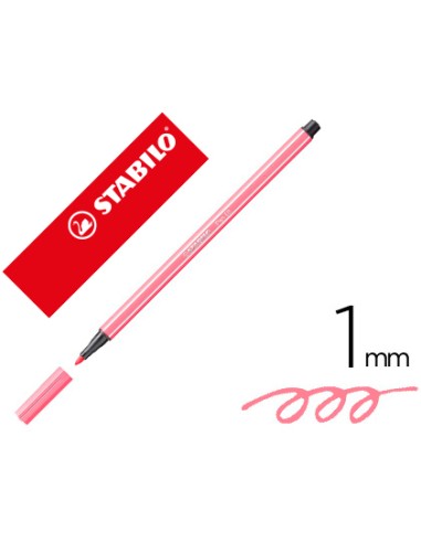 ROTULADOR STABILO PEN68 ROSA CLARO