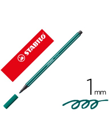 ROTULADOR STABILO PEN68 VERDE TURQUESA 1MM