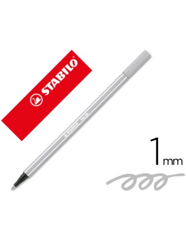 ROTULADOR STABILO PEN68 GRIS CLARO 1MM