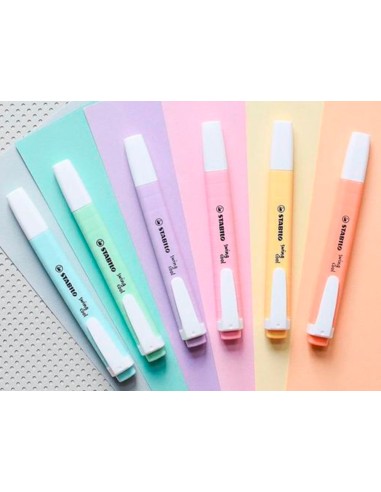 ESTUCHE 6 FLUORESCENTES STABILO SWING COOL PASTEL