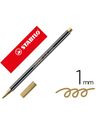 ROTULADOR PEN 68 METALLIC ORO STABILO