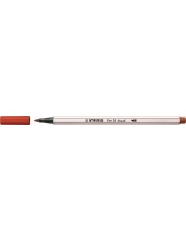 ROTULADOR STABILO PEN68 BRUSH CARMÍN