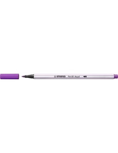 ROTULADOR STABILO PEN68 BRUSH LILA