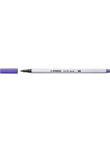 ROTULADOR STABILO PEN68 BRUSH VIOLETA