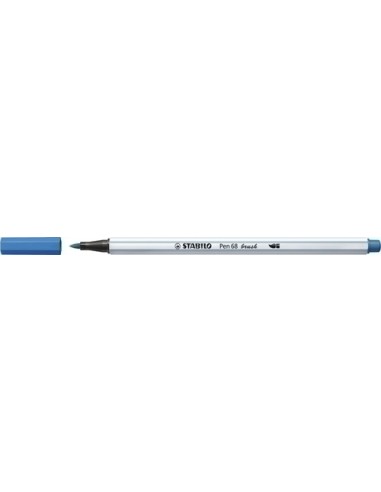 ROTULADOR STABILO PEN68 BRUSH AZUL OSCURO