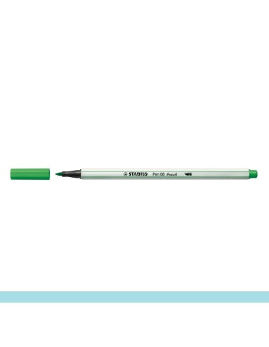 ROTULADOR STABILO PEN68 BRUSH VERDE