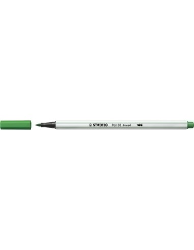 ROTULADOR STABILO PEN68 BRUSCH VERDE OSCURO