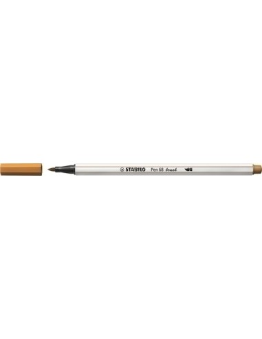 RETOLADOR STABILO PEN68 BRUSH OCRE