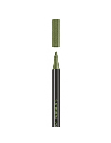 STABILO PEN68 METAL.LIC VERDE HOJA