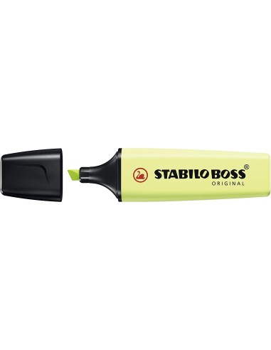 MARCADOR STABILO BOSS PASTEL LIMA