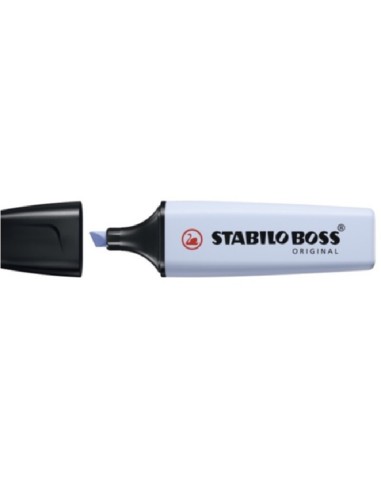 MARCADOR STABILO BOSS PASTEL AZUL NUBLADO