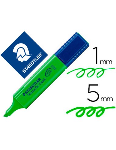 MARCADOR FLUORESCENT STAEDTLER TEXTSURFER VERDE