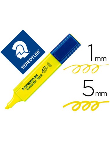 MARCADOR FLUORESCENT STAEDTLER AMARILLO TOPSTAR