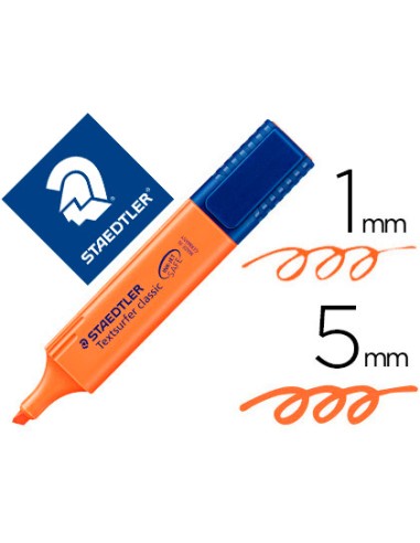 MARCADOR FLUOR STAEDTLER TEXTSURFER NARANJA