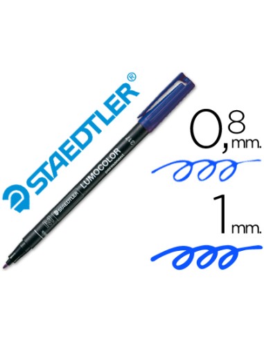 ROTULADOR STAEDTLER LUMOCOLOR 1MM-AZUL. M