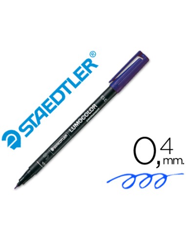 ROTULADOR STAEDTLER LUMOCOLOR SUPERFINO AZUL