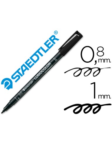 ROTULADOR STAEDTLER LUMOCOLOR 1MM-NEGRO M