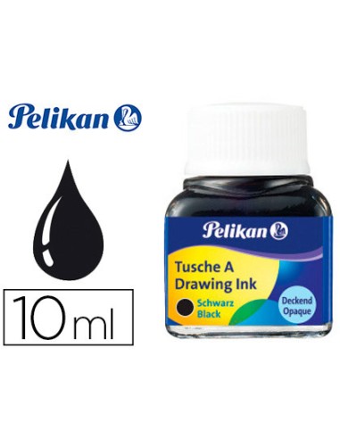 TINTA CHINA PELIKAN NEGRA 10 ML