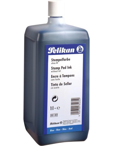 TINTA PARA TAMPÓN COLOR AZUL 1L PELIKAN