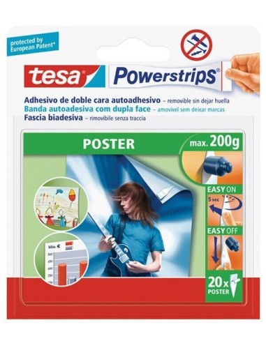 TESA POWERSTRIPS TIRA ADHESIVA DOBLE CARA **LIQUIDACION