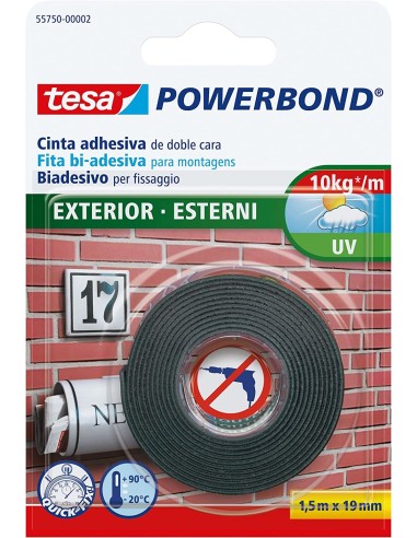 CINTA ADHESIVA DOBLE CARA POWERBOND EXTERIORES 10KG *LIQUIDA