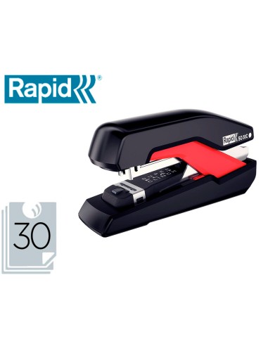 GRAPADORA RAPID SO30C PLÁSTICO NEGRO/ROJO CAPACIDAD 30H.