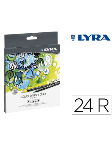 ESTUCHE DE CARTÓN LYRA CON 24 ROTULADORES-PINZEL C.VARIADOS