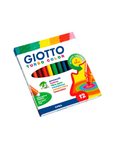 ROTULADORES GIOTTO TURBO COLOR 12 COLORES