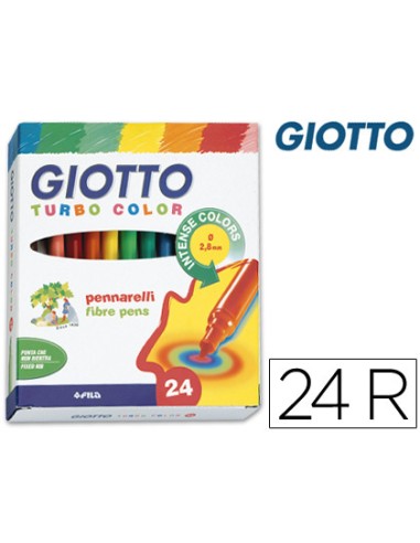 ROTULADORES GIOTTO TURBO 24 COLORES