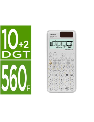 CALCULADORA CIENTIFICA CASIO FX-991SPCW 560 FUNCIONES