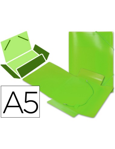 CARPETA LIDERPAPEL DINA5 CON GOMAS Y SOLAPAS VERDE