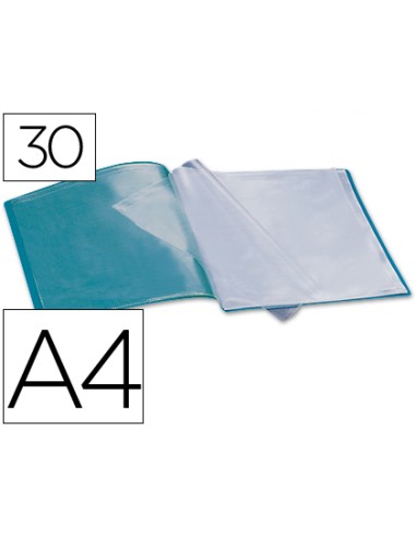 CARPETA 30 FUNDAS A4 PP VERDE LIDERPAPEL