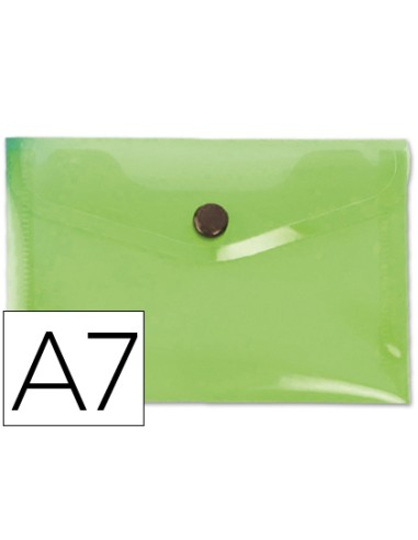 DOSSIER PLASTICO CON BROCHE A7 COLOR VERDE LIDERPAPEL