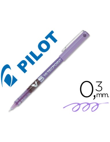 ROLLER PILOT V5 HI-TECPOINT BX-V5 0.5 COLOR VIOLETA