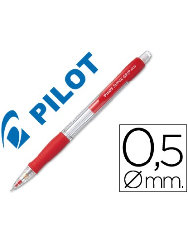 PORTAMINAS PILOT CON MINA DE 0,5mm INCLUIDA COLOR ROJO