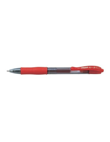 BOLÍGRAFO ROLLER ROJO PILOT G-2 RETRÁCTIL TINTA LÍQUIDA