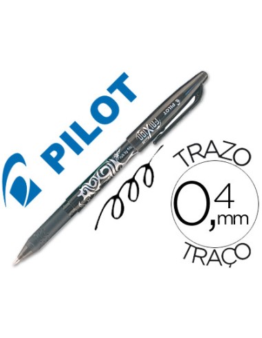 BOLÍGRAFO PILOT FRIXION NEGRO BORRABLE.