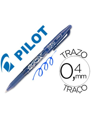 BOLÍGRAFO PILOT FRIXION AZUL BORRABLE.